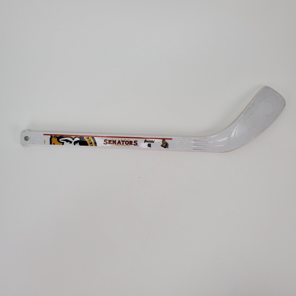 Franklin Sports NHL Ottawa Senators Mini Hockey Stick White Plastic Knee Hockey